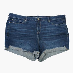 Torrid Mid Rise Mid Short Vintage Stretch Shorts Plus Size Womens 26